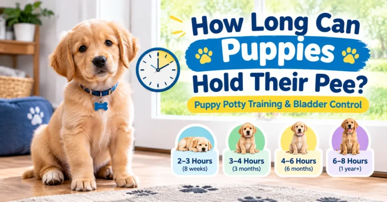 How long can puppies hold their pee age guide
