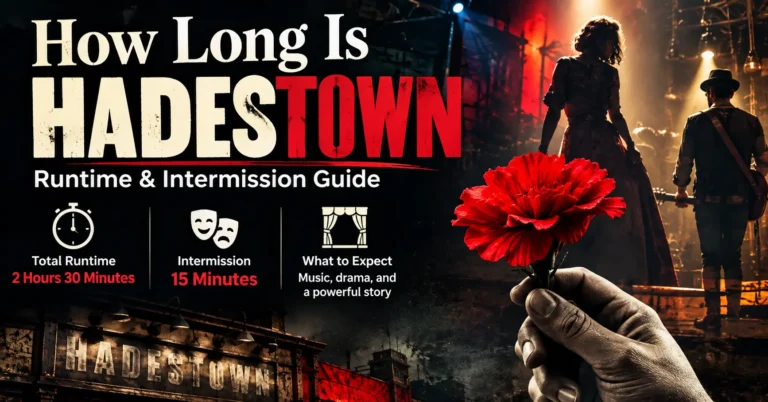How long is Hadestown runtime and intermission guide