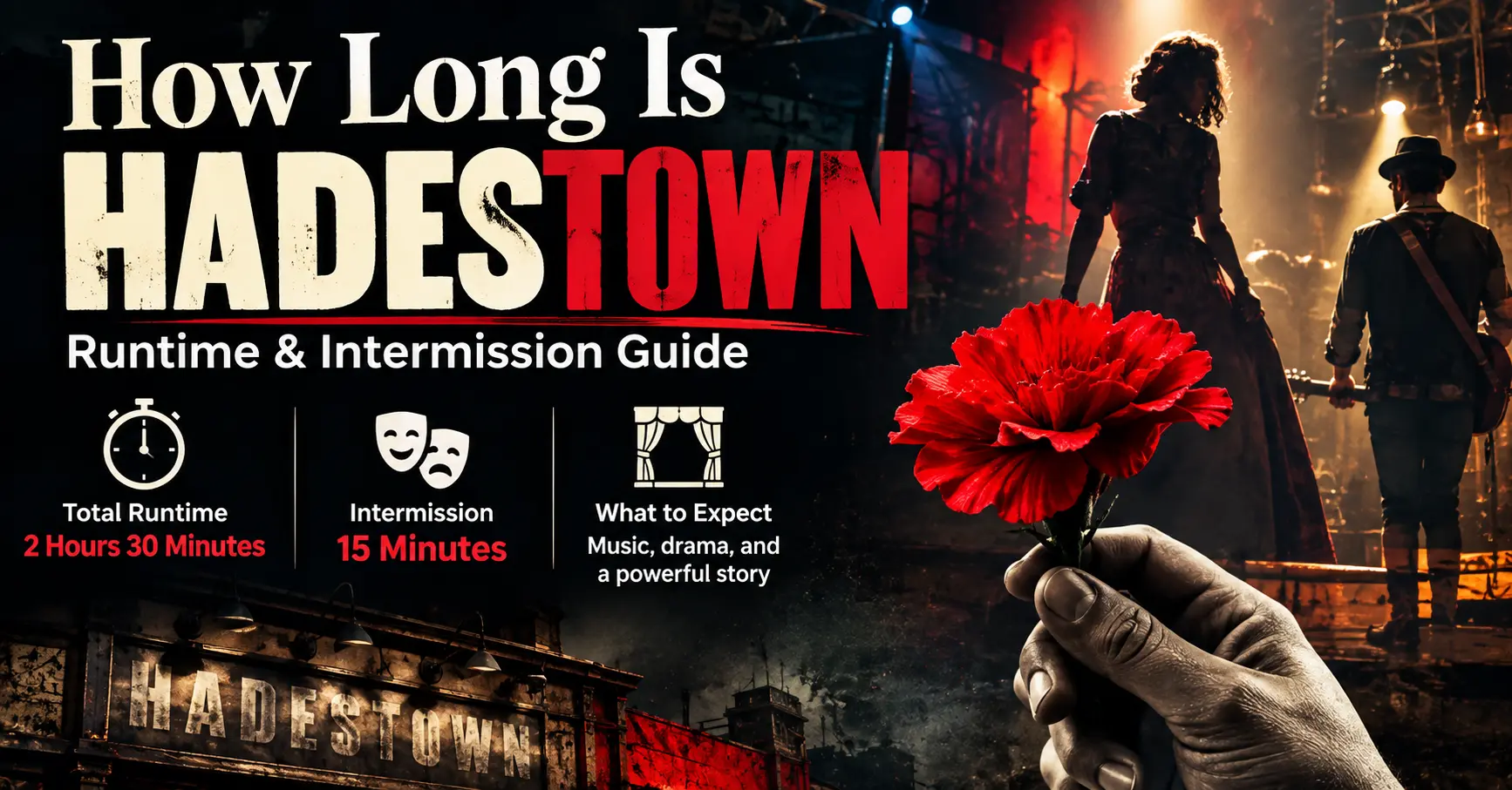 How long is Hadestown runtime and intermission guide