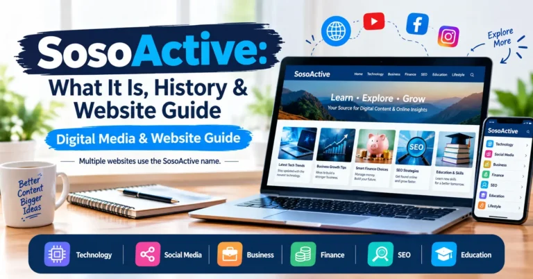 SosoActive website guide and digital media platform
