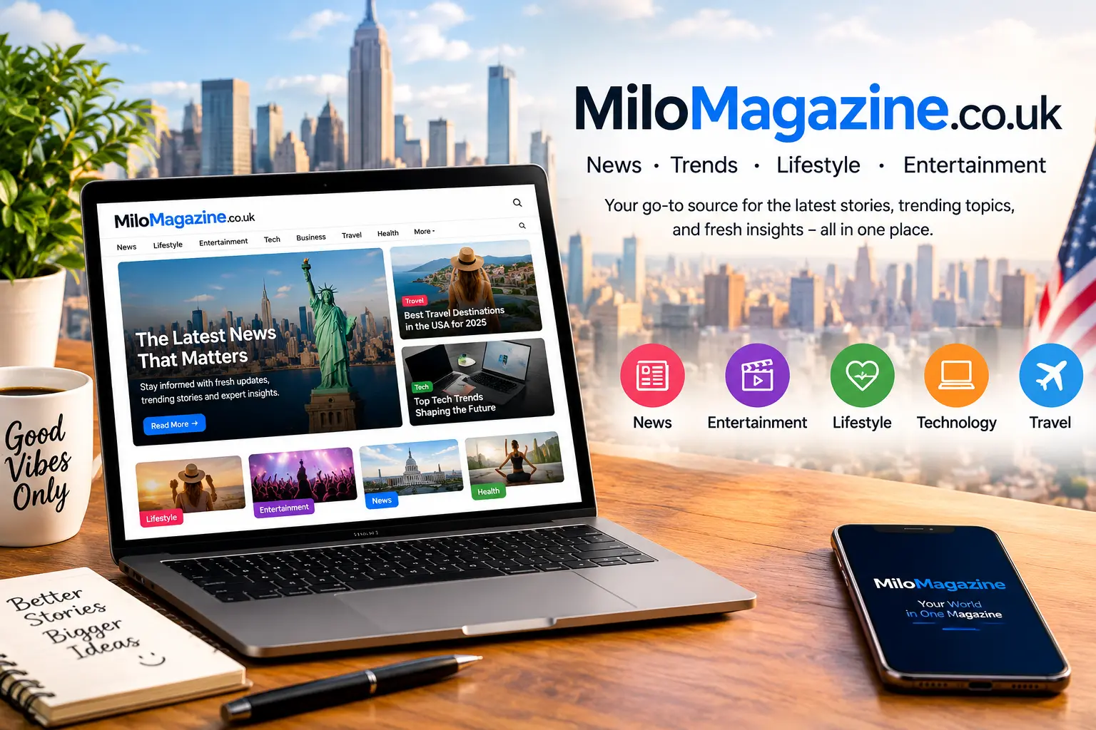 MiloMagazine.co.uk feature image showcasing news, trends, lifestyle, entertainment, technology, and travel.